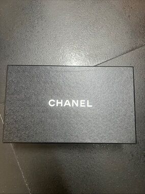 CHANEL Black and White Logo Gift Box
